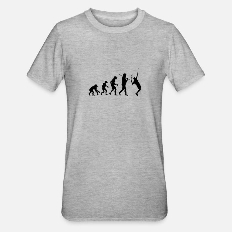 Evolution Tennis - Unisex Polycotton T-Shirt - heather grey