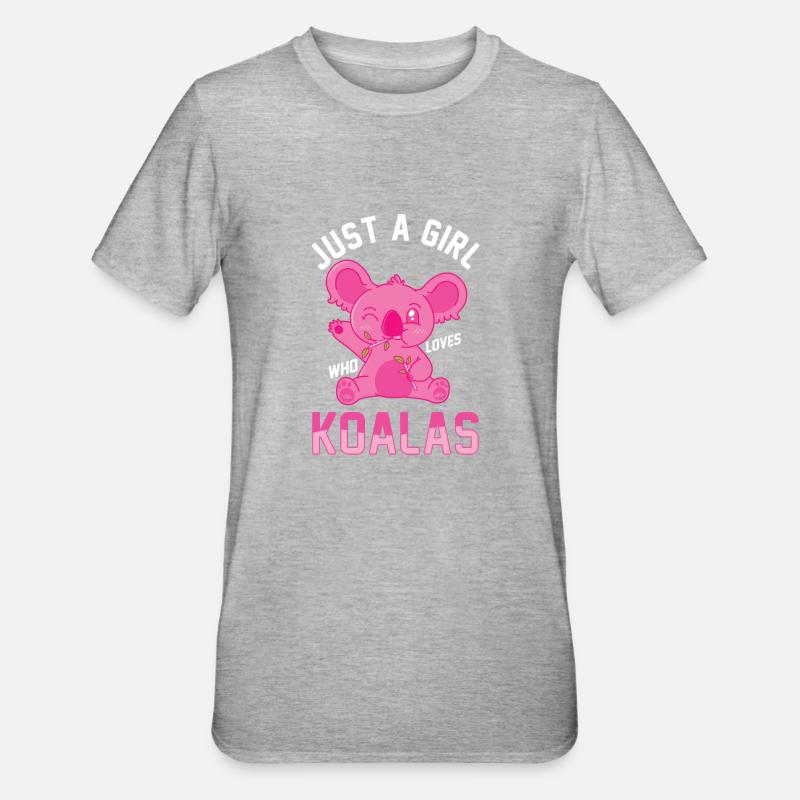 Koala Koala Bear - Unisex Polycotton T-Shirt - heather grey