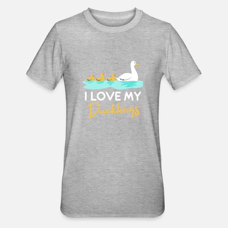 J’adore mes canards - T-shirt polycoton Unisexe - gris chiné