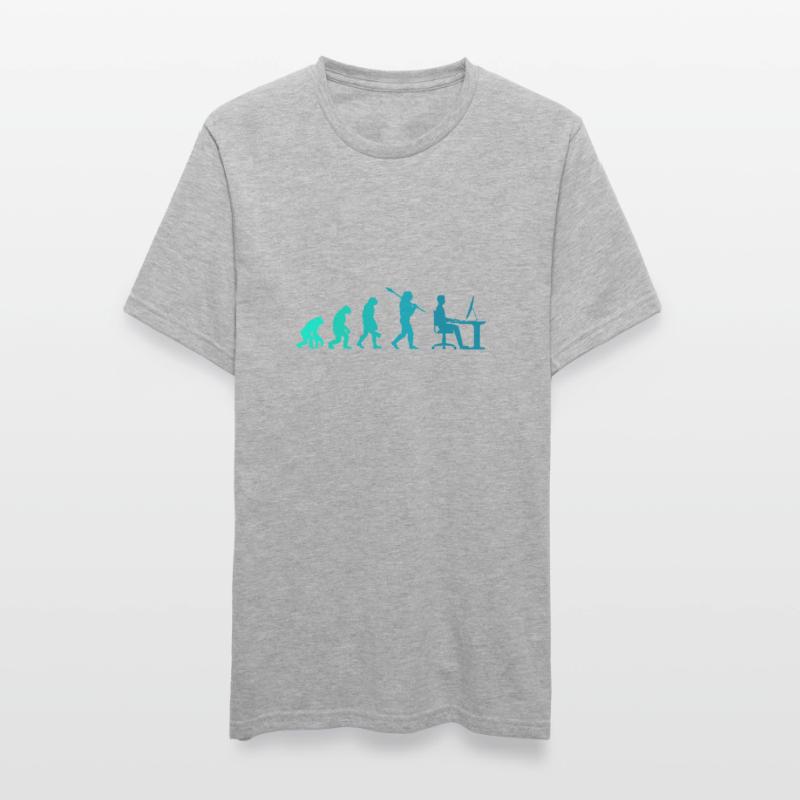 Programmeur Evolution Bureau bureau cadeau T-shirt polycoton Unisexe