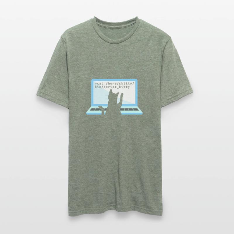 Chat comme codeur codeur propriétaire de chat T-shirt polycoton Unisexe