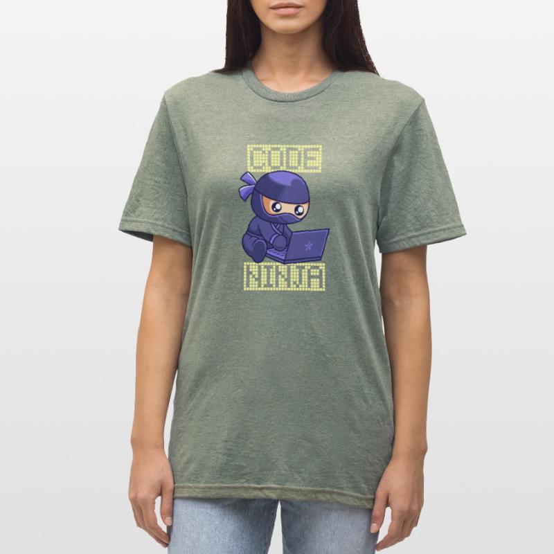 Code Ninja Coder Sofware Entwickler Programmierer Unisex Polycotton T-Shirt