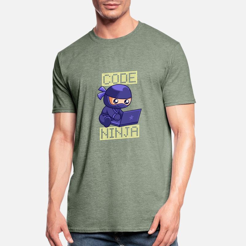 Code Ninja Coder Sofware Entwickler Programmierer Unisex Polycotton T-Shirt