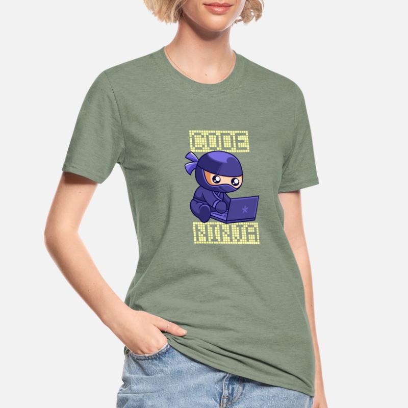 Code Ninja Coder Sofware Entwickler Programmierer Unisex Polycotton T-Shirt