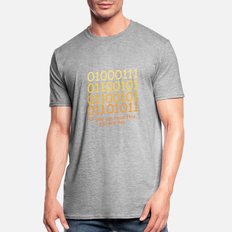Funny Code Binary Code Design for Nerds Geeks Unisex Polycotton T-Shirt