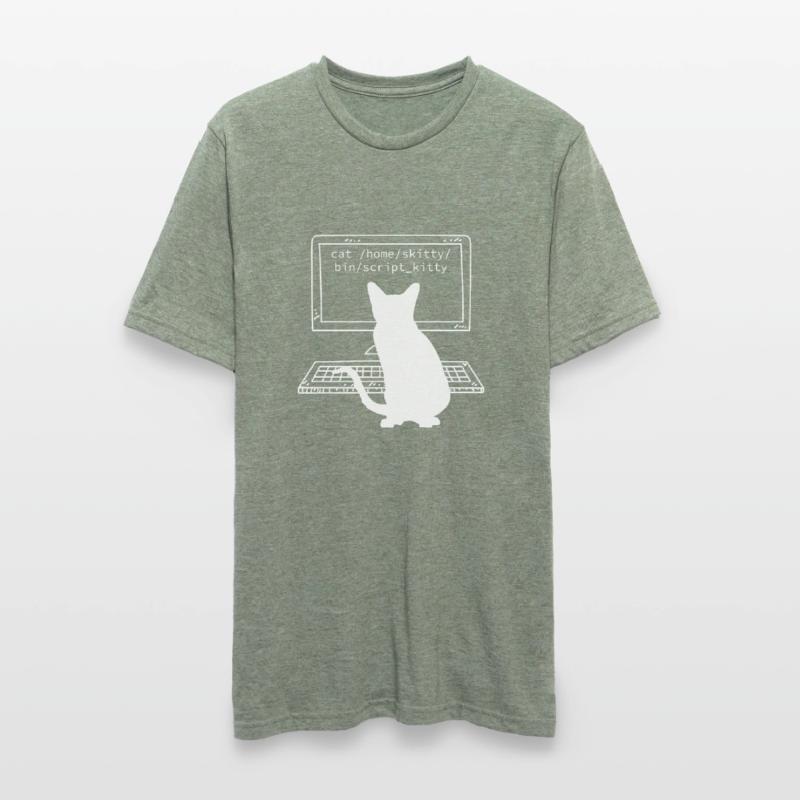 Coder coder informaticien fun chats T-shirt polycoton Unisexe