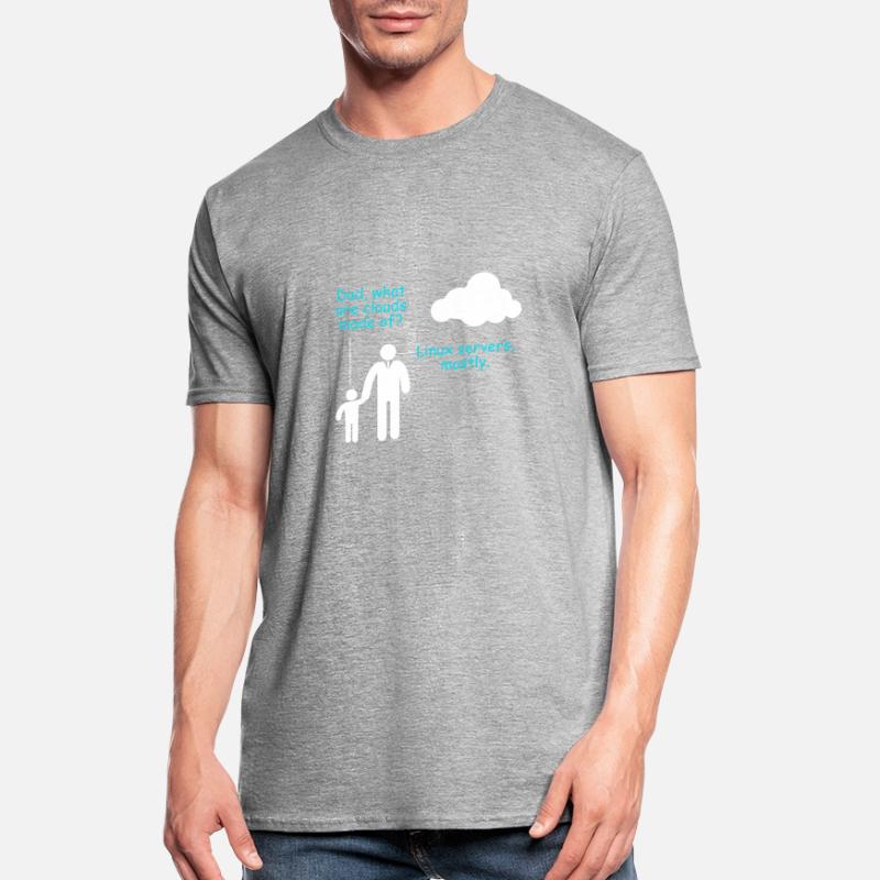 Coder Logiciel Développeur Blague Cloud Linux Server T-shirt polycoton Unisexe