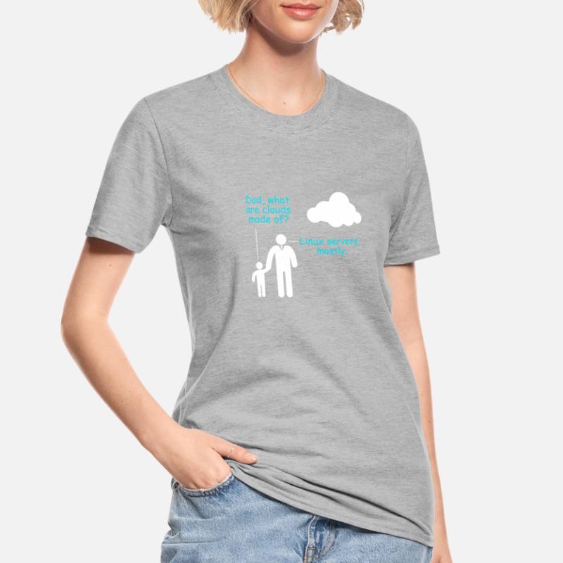 Coder Logiciel Développeur Blague Cloud Linux Server T-shirt polycoton Unisexe