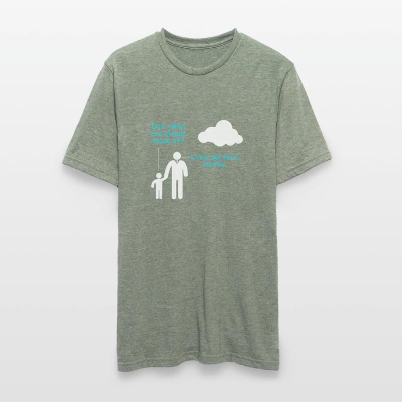 Coder Software Developer Witz Cloud Linux Server Unisex Polycotton T-Shirt
