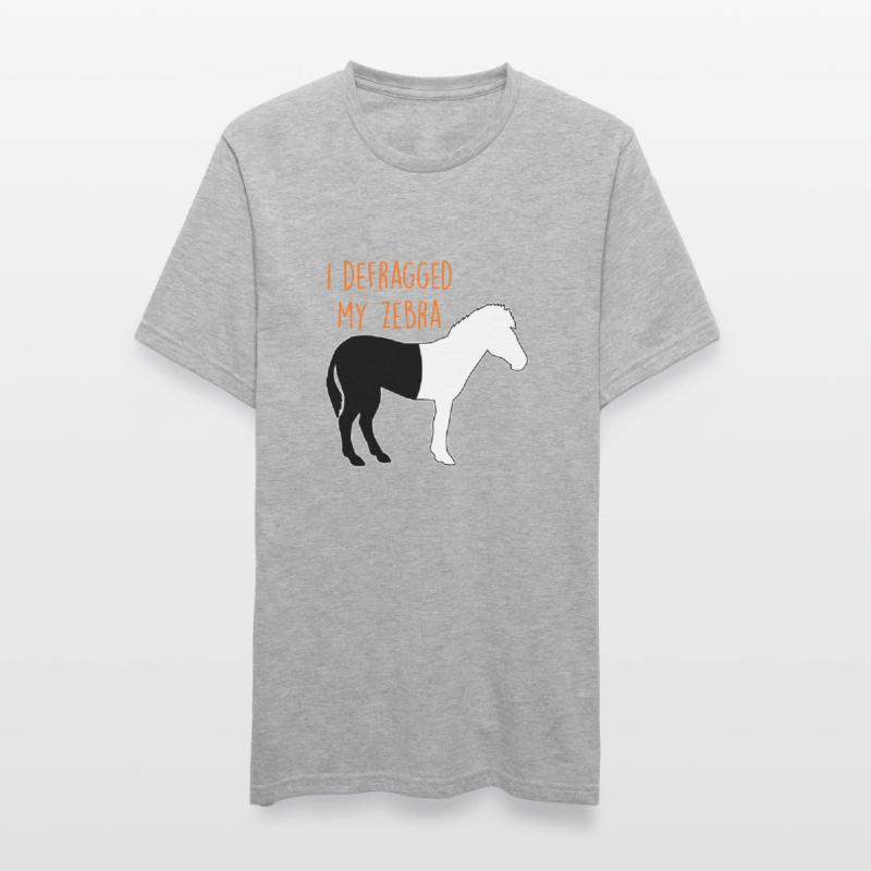 Defragmentiertes Zebra Informatiker Witz Coder Unisex Polycotton T-Shirt