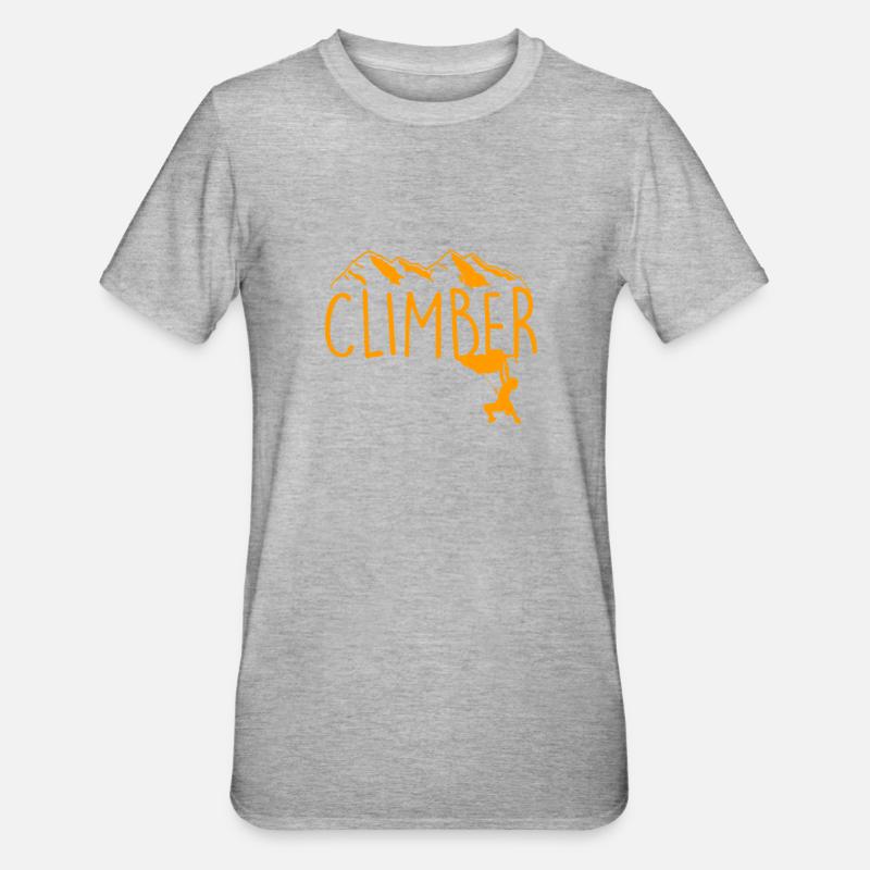 Grimper grimper grimper - T-shirt polycoton Unisexe - gris chiné