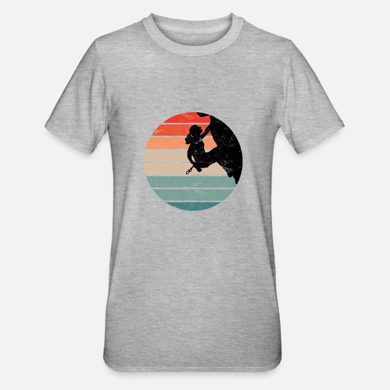 Escalade escalade escalade Boulder - T-shirt polycoton Unisexe - gris chiné
