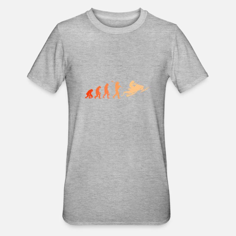 Snowmobile Evolution Motoneige motoneige - T-shirt polycoton Unisexe - gris chiné
