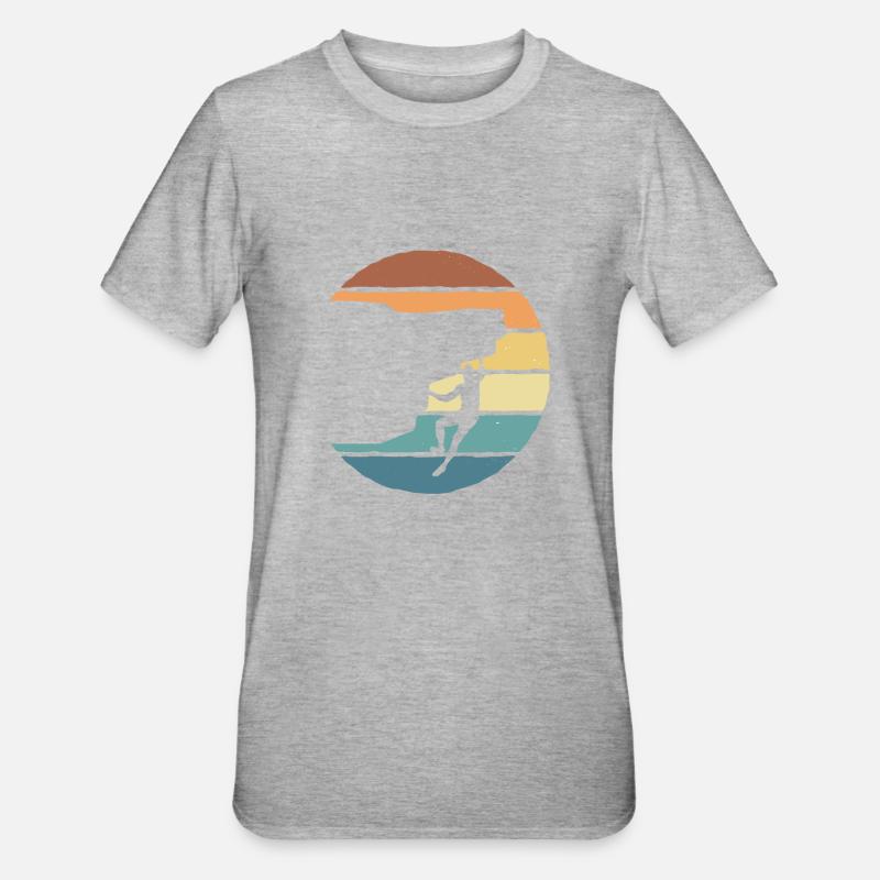 Rock Climbing Boulder Climbing Climbers - Unisex Polycotton T-Shirt - heather grey