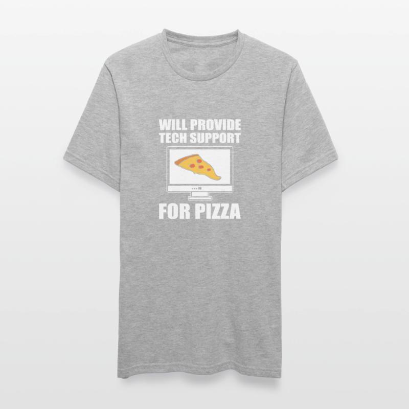 Will Provide Tech Support For Pizza Tech Support Unisex Polycotton T-Shirt