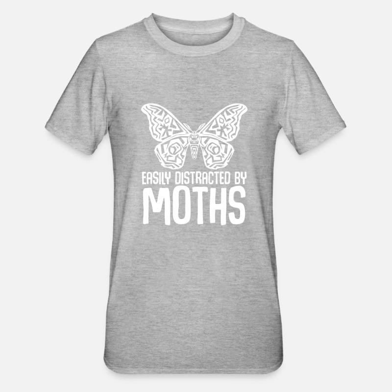 Motten Meme Motte - T-shirt polycoton Unisexe - gris chiné