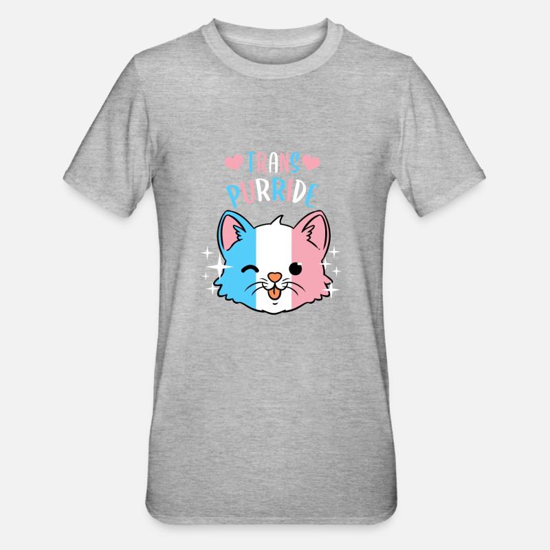 Trans Purride Trans Pride - T-shirt polycoton Unisexe - gris chiné