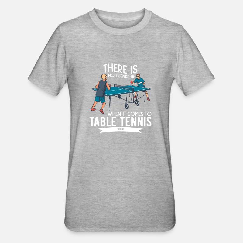 Ping-pong - T-shirt polycoton Unisexe - gris chiné