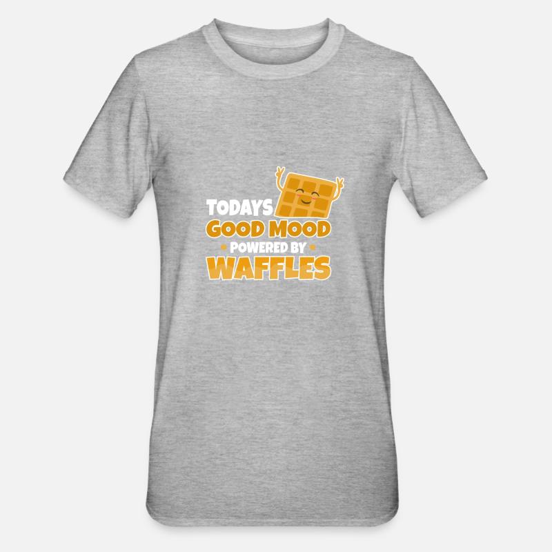 Propulsé par Waffles - T-shirt polycoton Unisexe - gris chiné