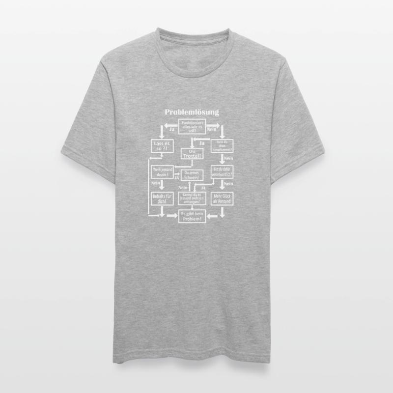 Problem Solving Men Schema Diagram Gift Unisex Polycotton T-Shirt