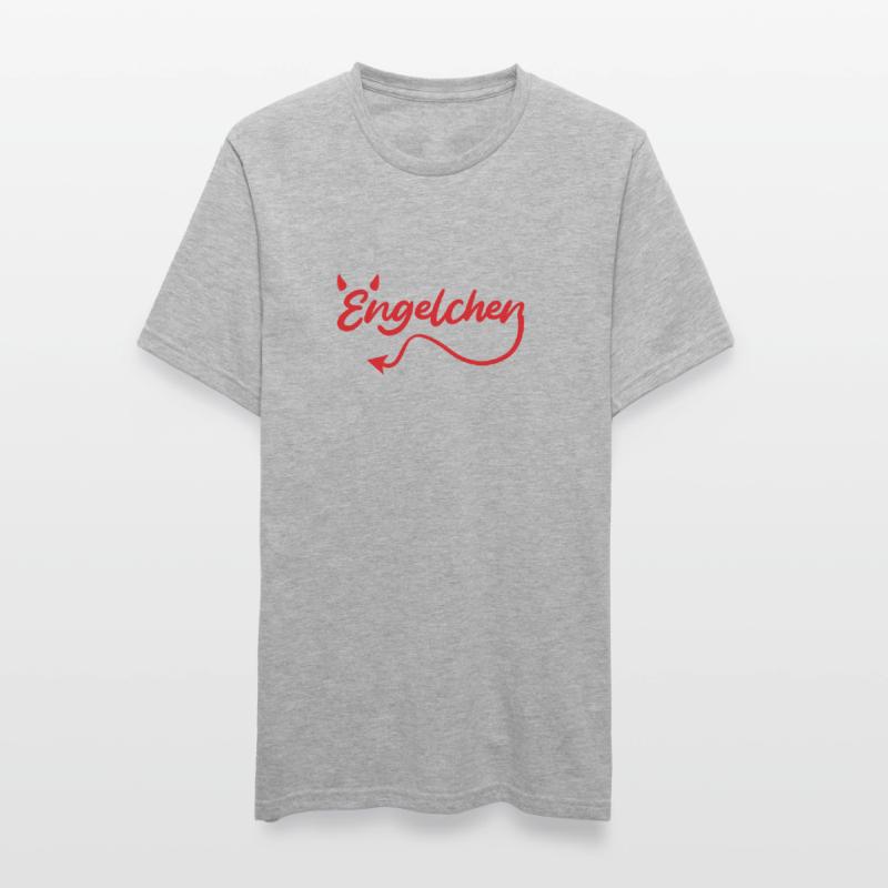 Engelchen oder Teufelchen Engel Teufel Unisex Polycotton T-Shirt