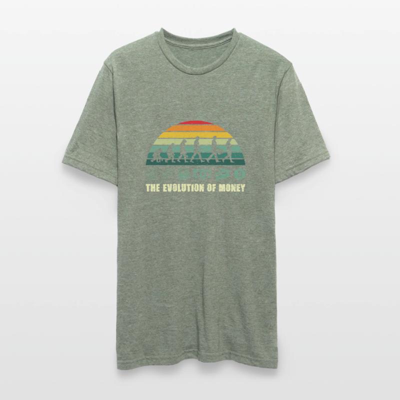 L’évolution de l’argent BTC Bitcoin Crypto T-shirt polycoton Unisexe