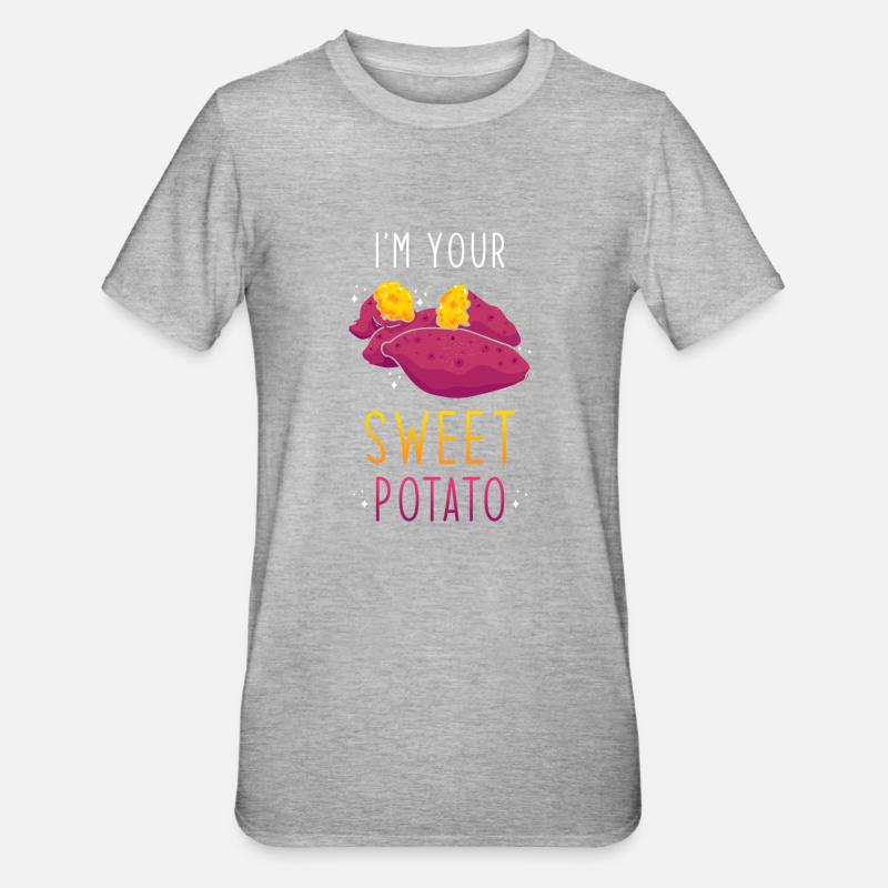 Patate douce - T-shirt polycoton Unisexe - gris chiné
