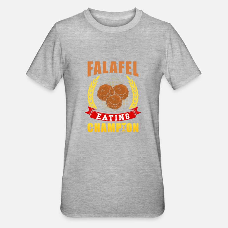Campione Falafel - Maglietta unisex, mix cotone e poliestere - grigio melange