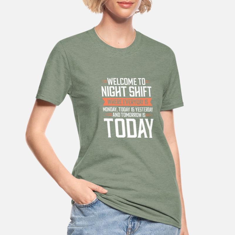 Night shift Work Shiftwork Shiftwork Workers Unisex Polycotton T-Shirt