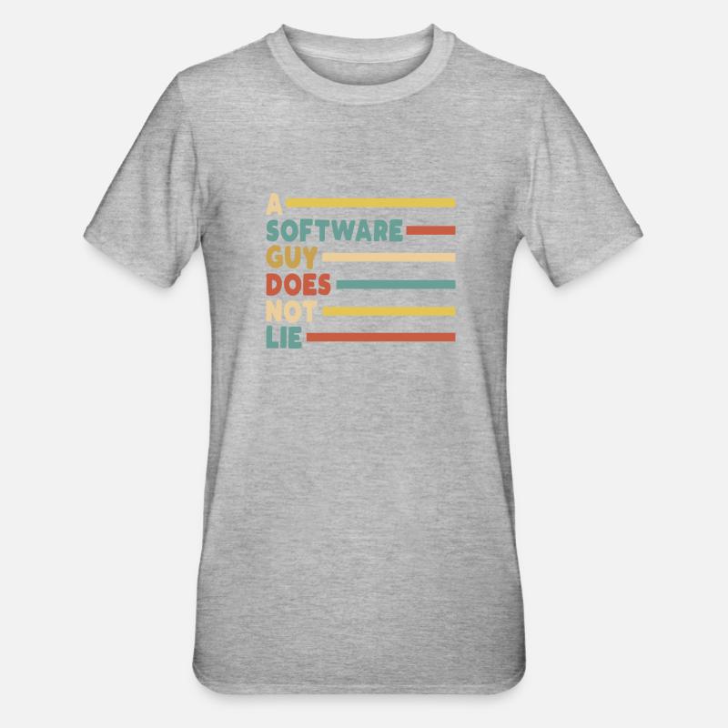 Programmer Coder Software Developer - Unisex Polycotton T-Shirt - heather grey