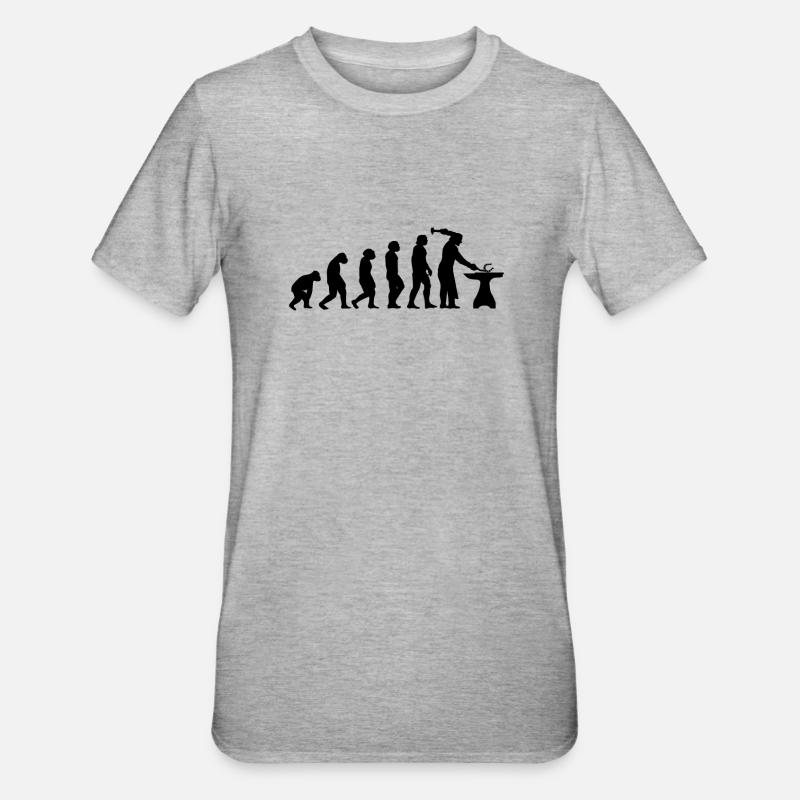 Horse Blacksmith Fer à cheval Pinces pour cavaliers - T-shirt polycoton Unisexe - gris chiné
