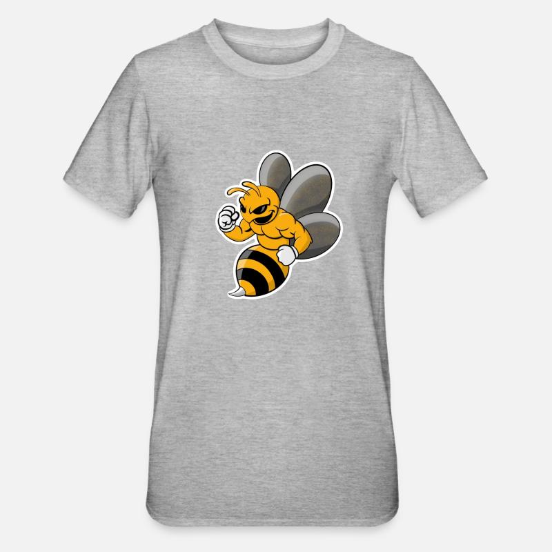 conception cool de guêpe - T-shirt polycoton Unisexe - gris chiné