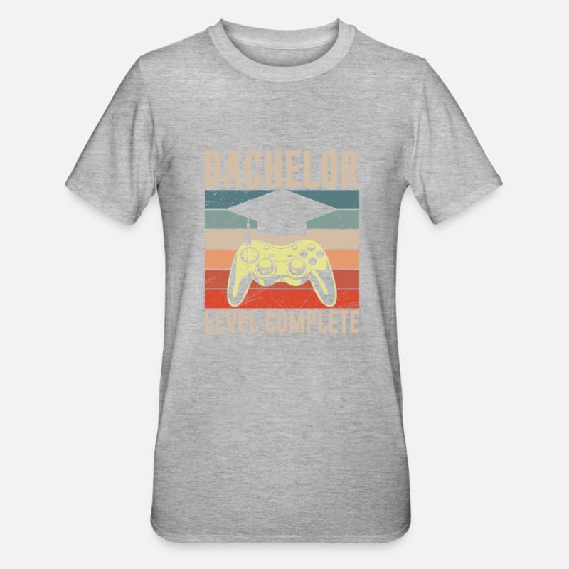 Niveau Bachelor Baccalauréat complet - T-shirt polycoton Unisexe - gris chiné