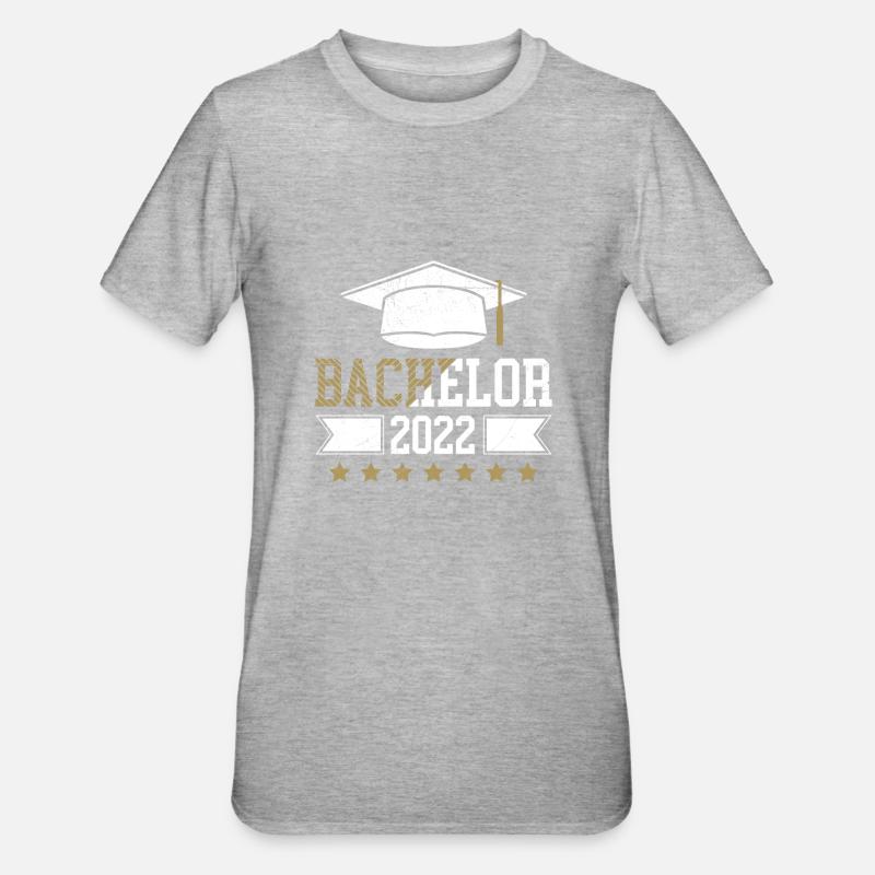 Bachelor 2022 Bachelorabschluss Bachelor - Unisex Polycotton T-Shirt - Grau meliert