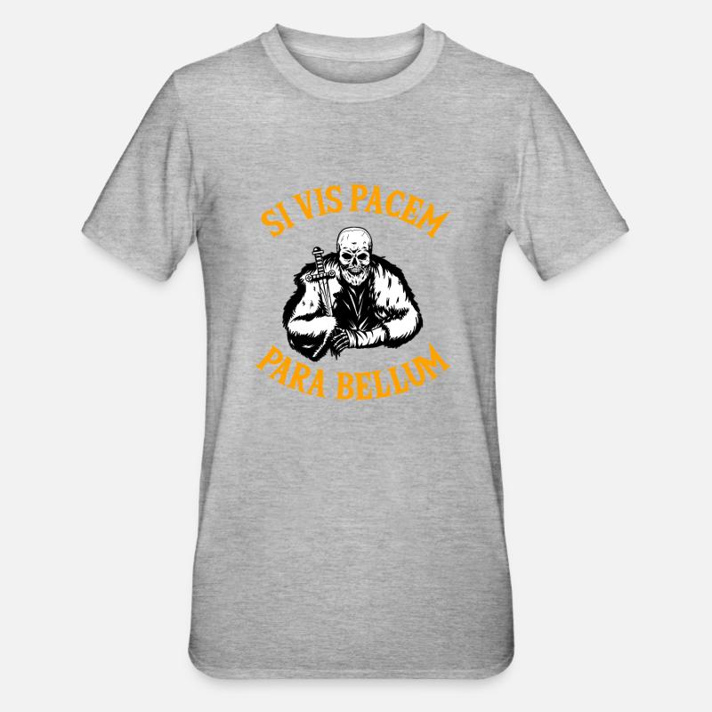 SI VIS Pacem Para Bellum - T-shirt polycoton Unisexe - gris chiné