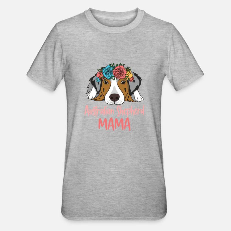 AUSSIE MAMA - T-shirt polycoton Unisexe - gris chiné