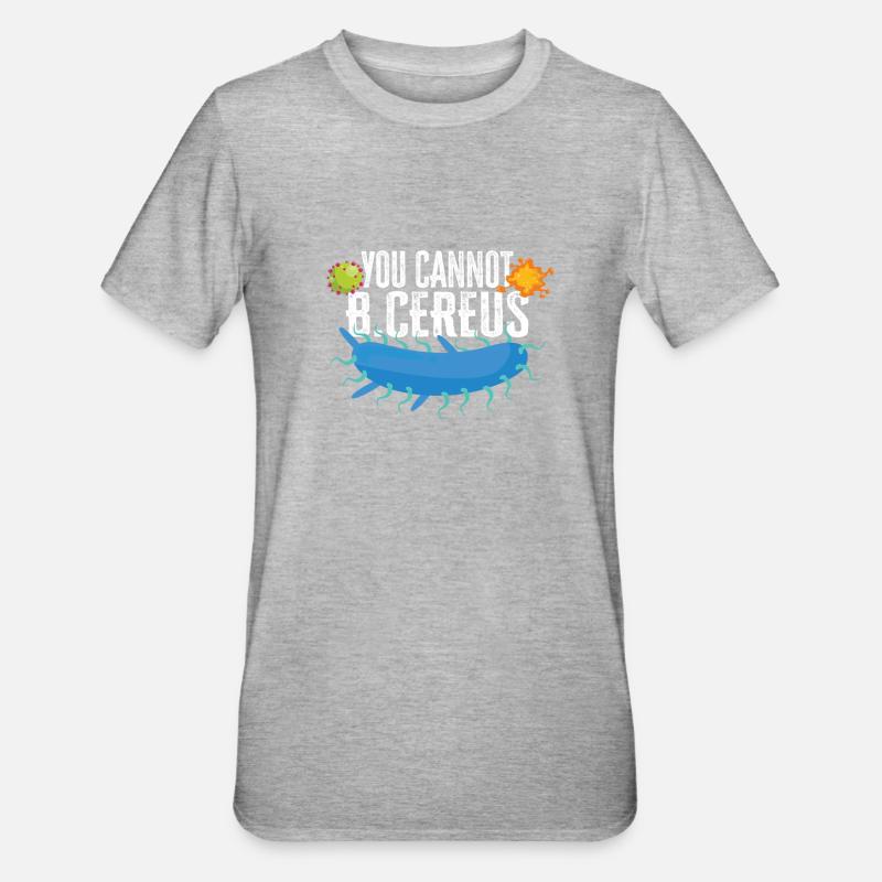 Microbiologist Microbiology Lab Staph Biology - Unisex Polycotton T-Shirt - heather grey