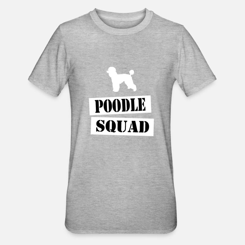 join the poodle squad - Unisex Polycotton T-Shirt - heather grey