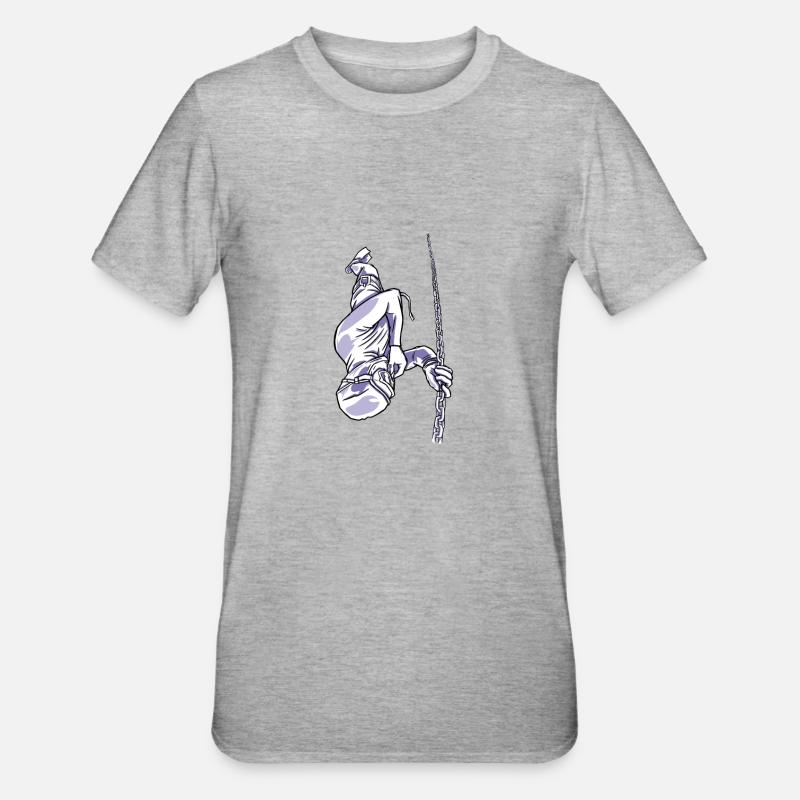 Apnée Plongée apnée Respiration Apnée Plongée profonde - T-shirt polycoton Unisexe - gris chiné