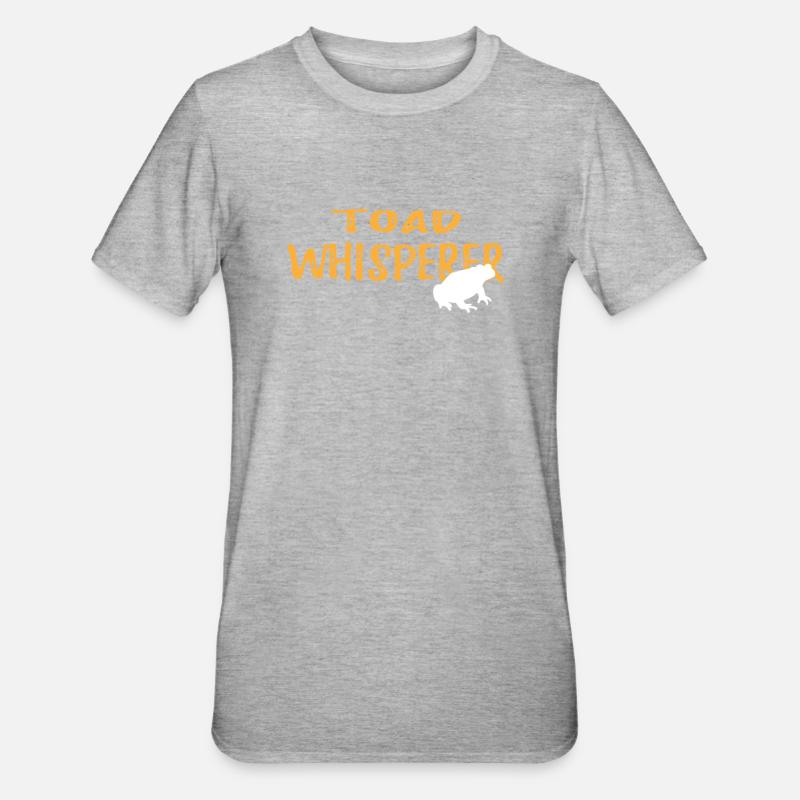 Toad Whisperer Graphic Shirt - Unisex Polycotton T-Shirt - heather grey