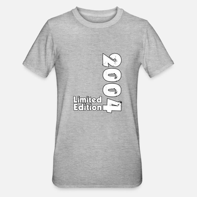 18e anniversaire Édition limitée 2004 - T-shirt polycoton Unisexe - gris chiné