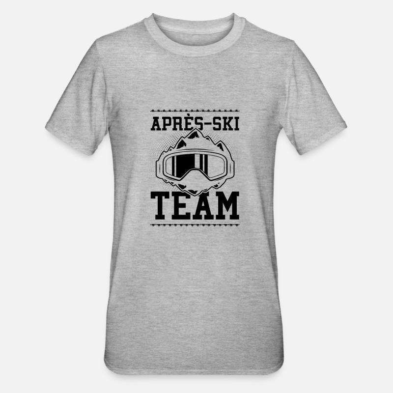 Équipe après-ski - T-shirt polycoton Unisexe - gris chiné