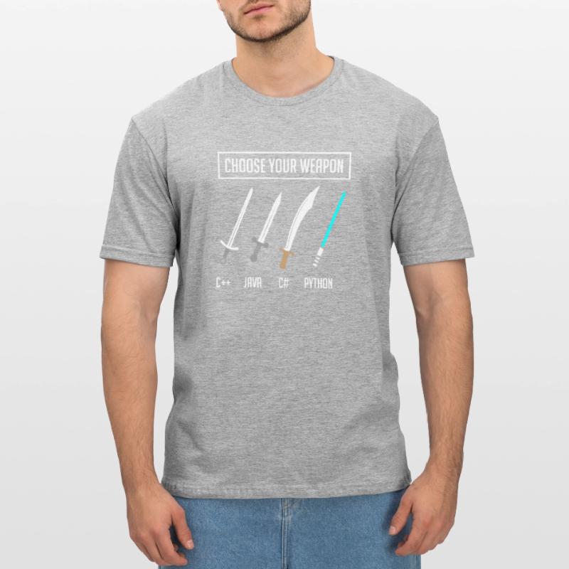 Programmation Python, programmeur Code Python T-shirt polycoton Unisexe