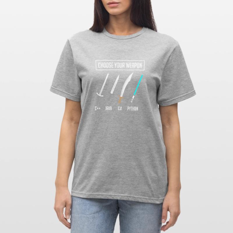 Programmation Python, programmeur Code Python T-shirt polycoton Unisexe