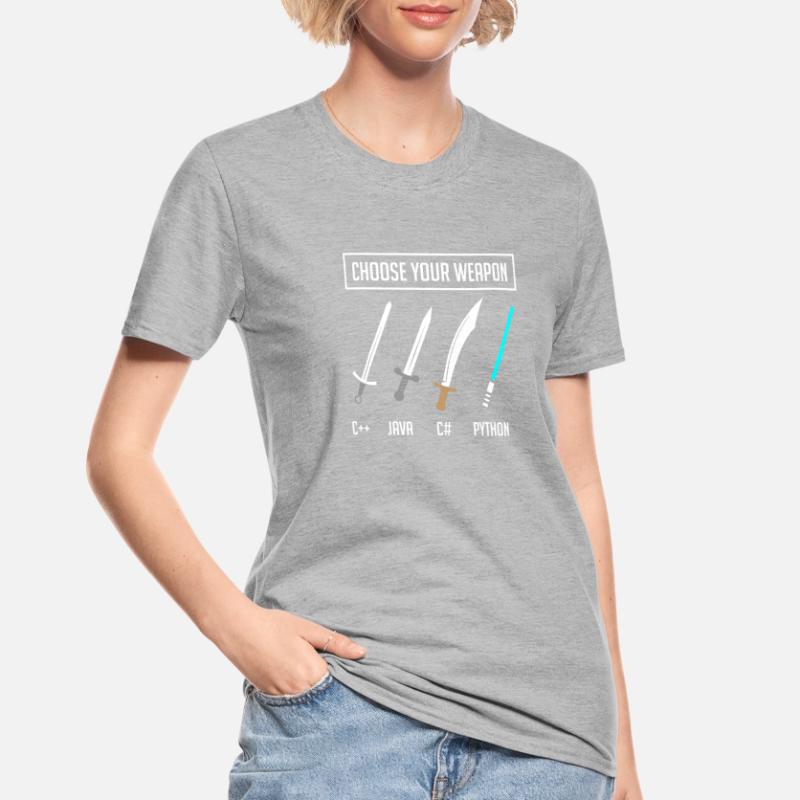 Programmation Python, programmeur Code Python T-shirt polycoton Unisexe