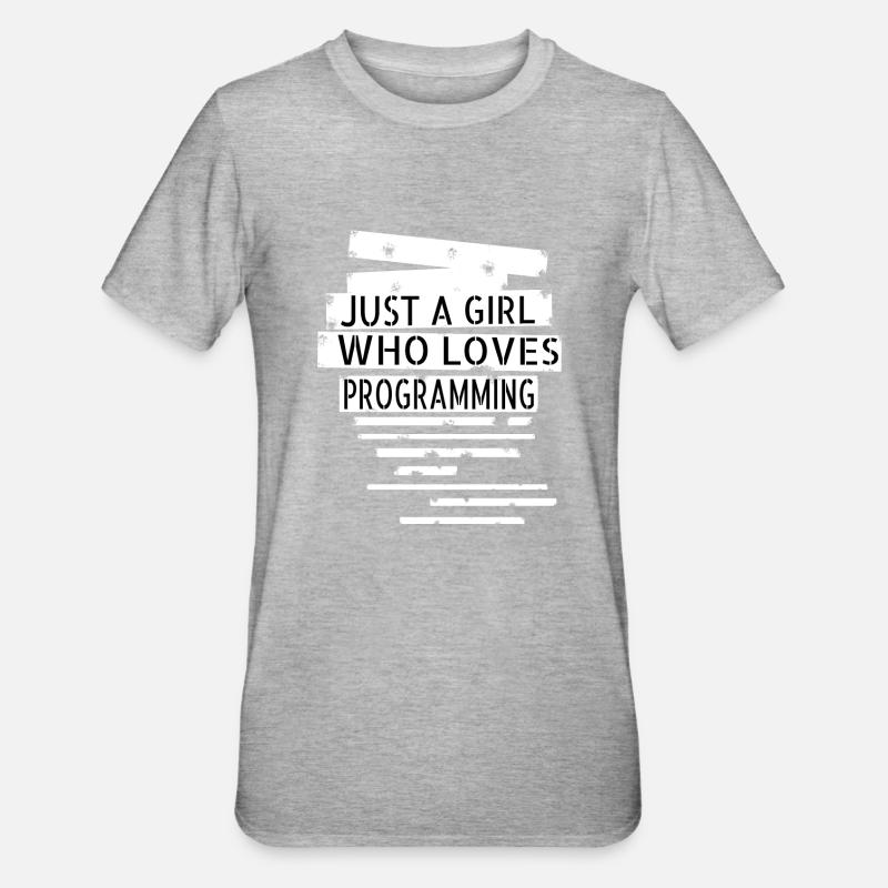 ingénieur en codage Internet - T-shirt polycoton Unisexe - gris chiné
