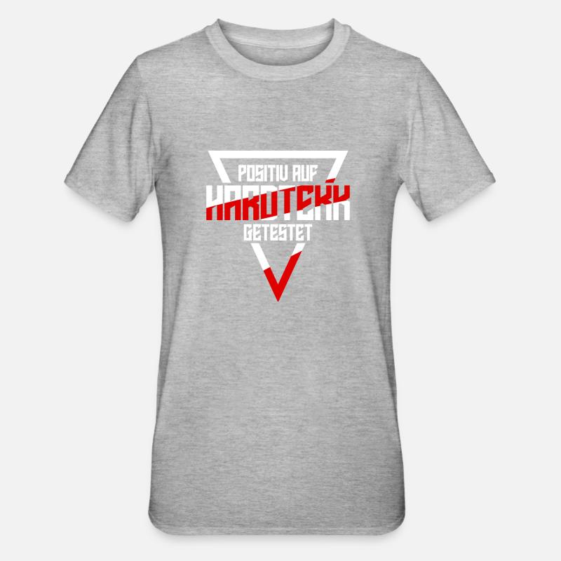Hardtekk Techno Hardstyle Raver - T-shirt polycoton Unisexe - gris chiné
