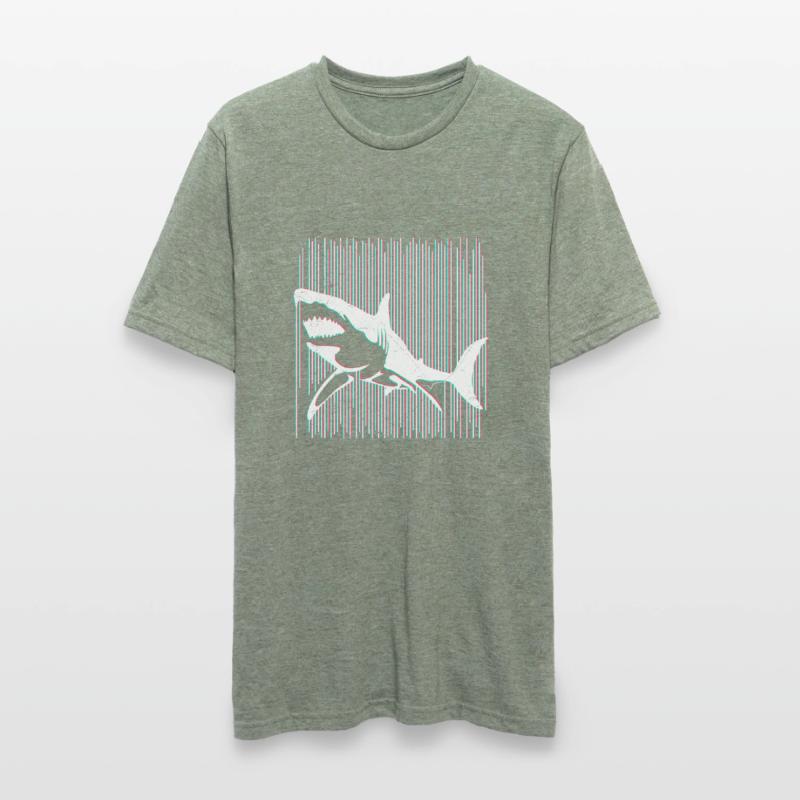 Shark Great White Shark Diver Biologiste marin T-shirt polycoton Unisexe