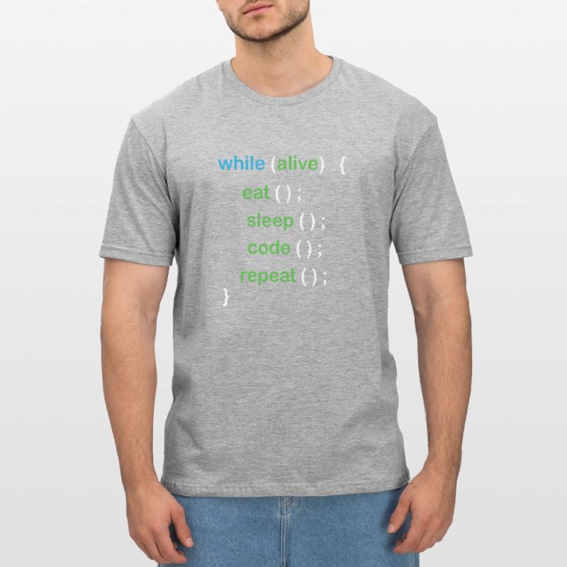 Développeur de logiciels de codage Python T-shirt polycoton Unisexe