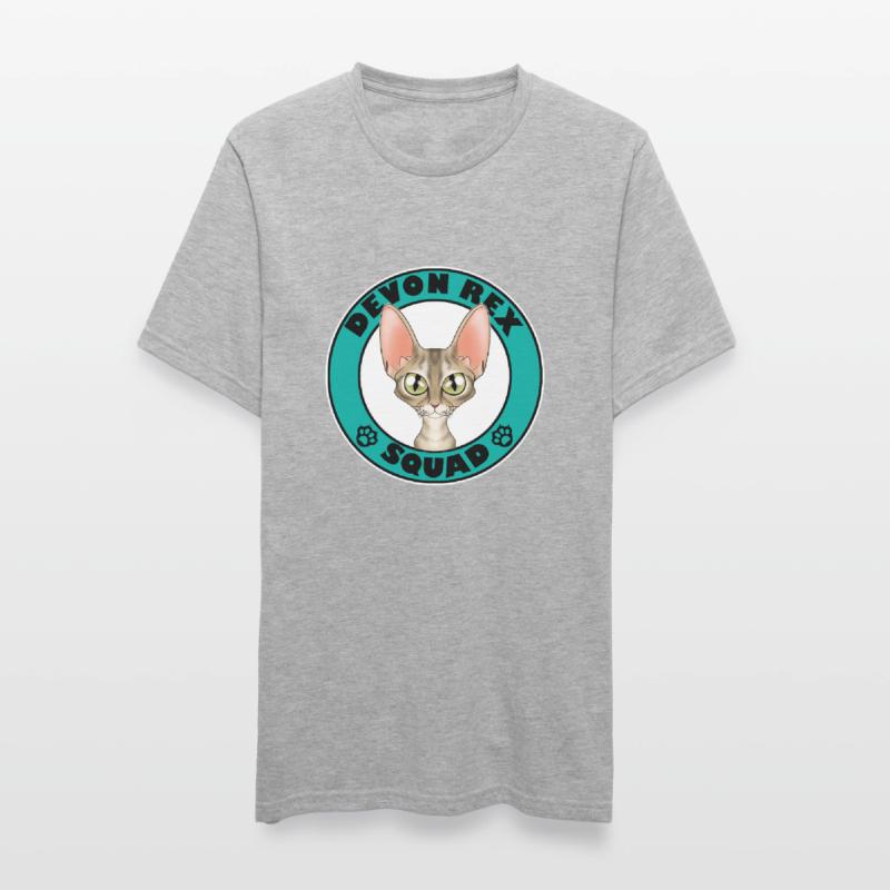 Devon Rex Squad I Amoureux des chats I Devon Rex Chat T-shirt polycoton Unisexe